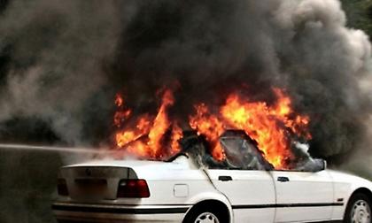 Φωτιά σε αυτοκίνητο στην Εγνατία Οδό