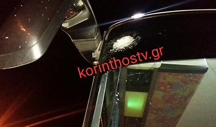 Έριξαν πέτρες και έσπασαν το παρμπρίζ λεωφορείου στην E.O Αθηνών – Κορίνθου