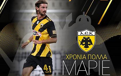 Ευχές ΑΕΚ σε Οικονόμου (pic)