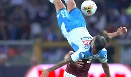 Σοκαριστική πτώση και τραυματισμός του Χισάι στο Τορίνο-Νάπολι