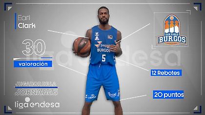 MVP της τρίτης αγωνιστικής στην ACB ο Κλαρκ