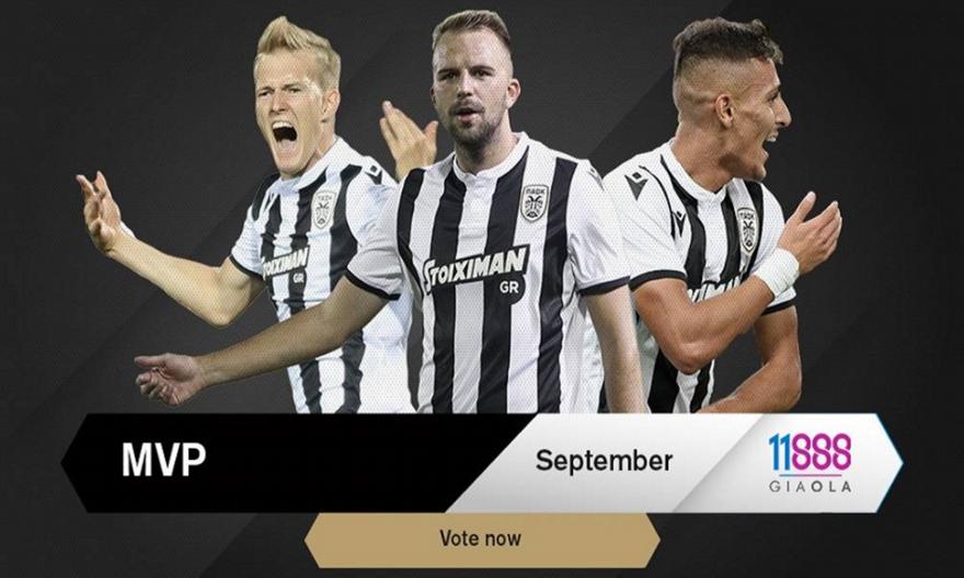 Οι υποψήφιοι MVP του ΠΑΟΚ τον Σεπτέμβριο