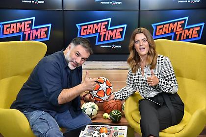 O Γρηγόρης Αρναούτογλου δείχνει τις ποδοσφαιρικές του γνώσεις στο Game Time του ΟΠΑΠ