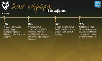 60 χρόνια Α' Εθνική: Σαν σήμερα 13 Οκτωβρίου