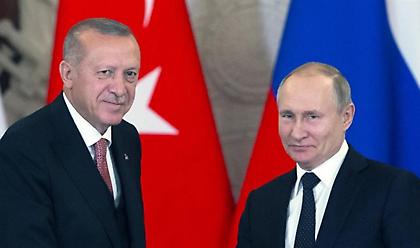 Τηλεφωνική επικοινωνία Πούτιν – Ερντογάν για τη Συρία