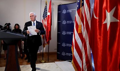 Συμφωνία Τουρκίας - ΗΠΑ για κατάπαυση πυρός 120 ωρών στη Συρία