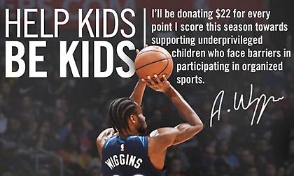 Ο Γουίγκινς θα προσφέρει σε παιδιά 22 δολάρια για κάθε πόντο του