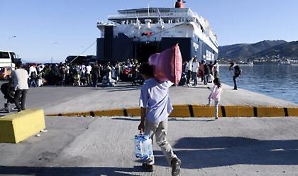 Το πλοίο Διαγόρας έφτασε στη Μυτιλήνη με 156 πρόσφυγες