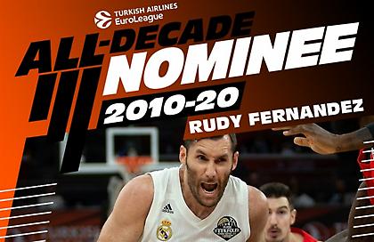 Υποψήφιος για την ομάδα της δεκαετίας στην Ευρωλίγκα ο Ρούντι