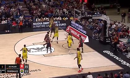 «Πέταξε» και κατεδάφισε το καλάθι της Μιλάνο ο Γουίλιαμς! (video)