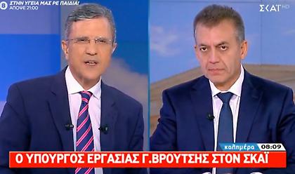 Βρούτσης στον ΣΚΑΪ: Μειώσεις στους φόρους από 1ης Ιανουαρίου – αυξήσεις στις συντάξεις