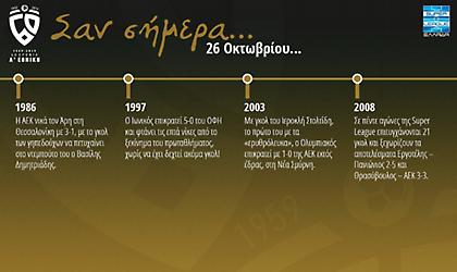 60 χρόνια Α' Εθνική: Σαν σήμερα, 26 Οκτωβρίου
