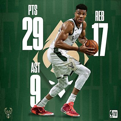 Tα highlights του Γιάννη απέναντι στους Χιτ (video)