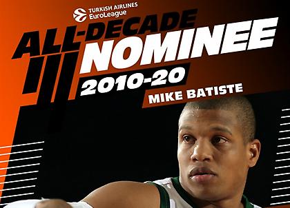 Υποψήφιος για την ομάδα της δεκαετίας στην Ευρωλίγκα ο Μπατίστ