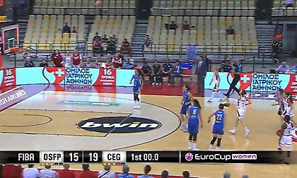 Buzzer beater με τρίποντο πίσω από το κέντρο η Παυλοπούλου του Ολυμπιακού! (video)