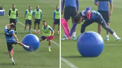 Η διασκεδαστική άσκηση στην προπόνηση της Λεγκανές που έγινε viral (video)