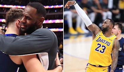 Η φοβερή ατάκα του Λεμπρόν στον Ντόντσιτς και η μονομαχία τους (video)