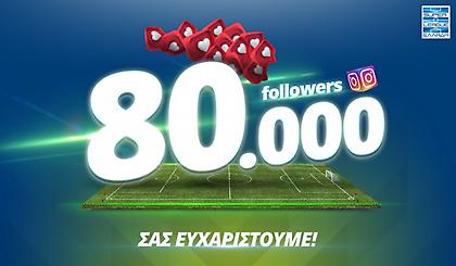Τους 80.000 ακόλουθους ξεπέρασε το Instagram της Super League 1