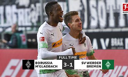 Τα στιγμιότυπα του Γκλάντμπαχ - Βέρντερ Βρέμης 3-1