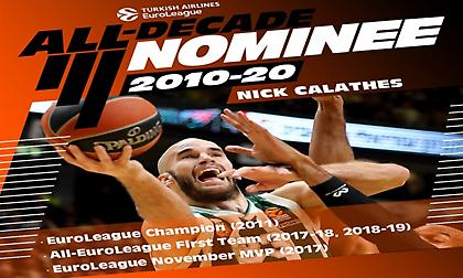 Υποψήφιος για την κορυφαία ομάδα της δεκαετίας ο Καλάθης