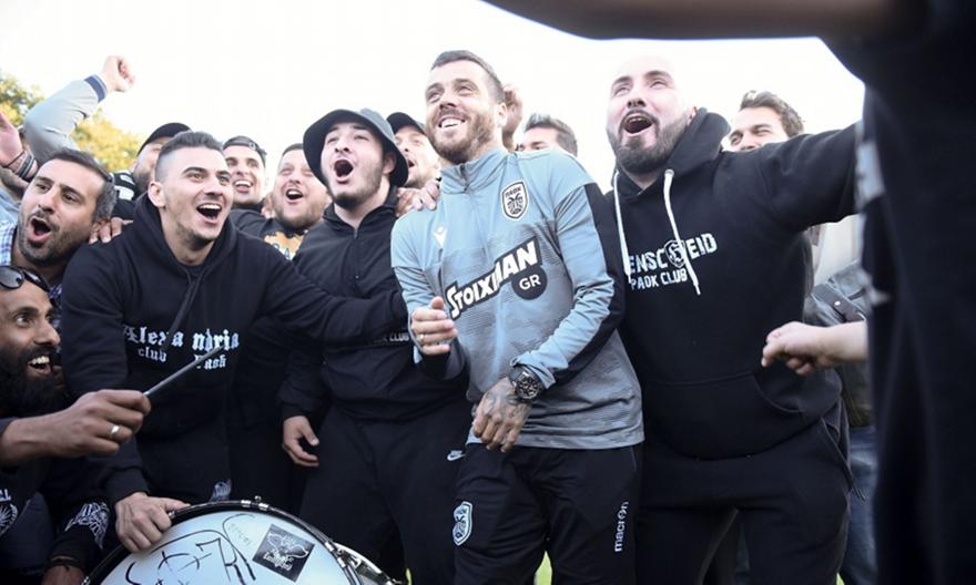 Συνοδεία των οπαδών του ο ΠΑΟΚ στο «Μακεδονία»