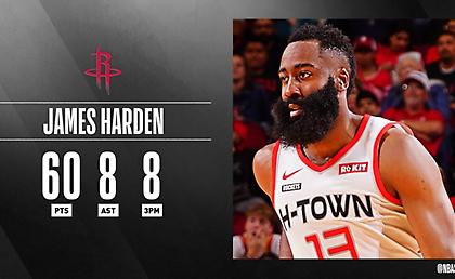 Η ιστορική 60άρα του Χάρντεν