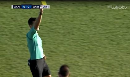 Κίτρινη κάρτα στον... Άκη Μάντζιο από τον διαιτητή (video)