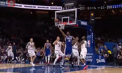 Το... ανάποδο καλάθι του Εμπίντ στο Top 5 (video)