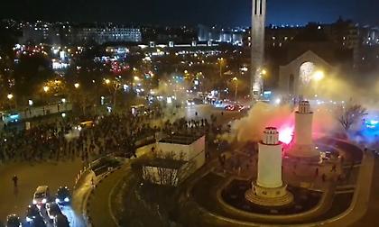 Επεισόδια στο Παρίσι ανάμεσα σε οπαδούς της Παρί και της Γαλατά (videos)