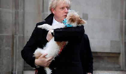 Βρετανία: Ο Τζόνσον ψήφισε με τον σκύλο του - Το στιγμιότυπο που έγινε viral (vid)
