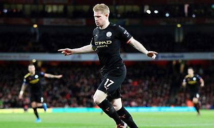 Ξεκούραστη τριάρα της Σίτι στην Άρσεναλ με μαγικό Ντε Μπρόινε!