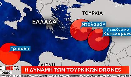 Η δύναμη των τουρκικών drones και η «ομπρέλα» παρακολούθησης της Τουρκίας στην Μεσόγειο