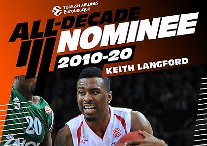 Ο Λάνγκφορντ υποψήφιος για την ομάδα της δεκαετίας στην Ευρωλίγκα