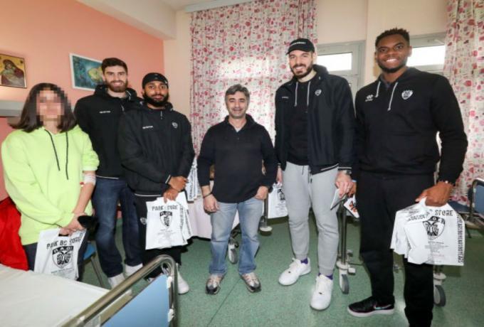 Σε παιδική κλινική η ομάδα του ΠΑΟΚ