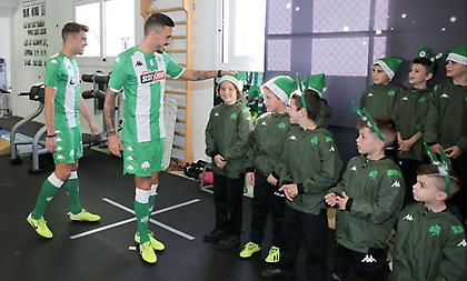 Η Χριστουγεννιάτικη έκπληξη του Παναθηναϊκού στις πράσινες σχολές ποδοσφαίρου