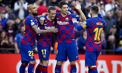 Άνετη «4άρα» και κορυφή για Μπαρτσελόνα
