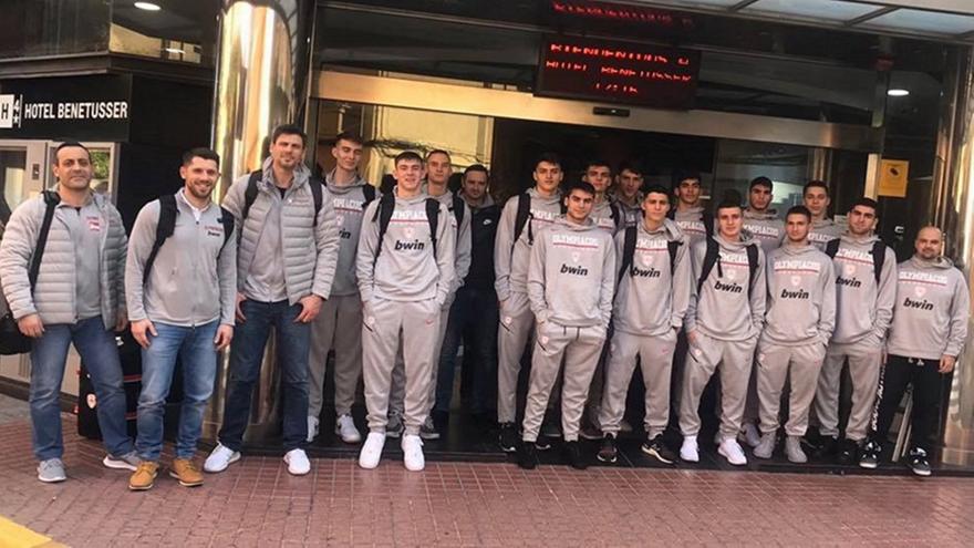 Έφτασε στη Βαλένθια η Εφηβική ομάδα του Ολυμπιακού