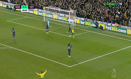 Με απίθανο αυτογκόλ του Οριέ, το 2-1 της Νόριτς κόντρα στην Τότεναμ (video)
