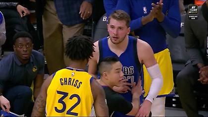 «Γκρέμισε» τον Ντόντσιτς ο Κρις και… παραλίγο ξύλο (video)