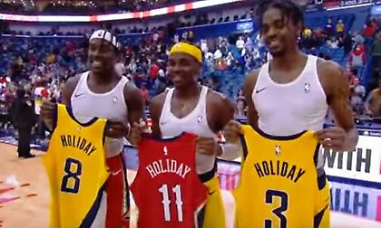 ΝΒΑ: Τα τρία αδέλφια Χόλιντεϊ έγραψαν ιστορία! (Videos)