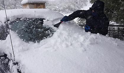 Ζηνοβία: Στην κατάψυξη η χώρα - Oι κλειστοί δρόμοι στην Αττική