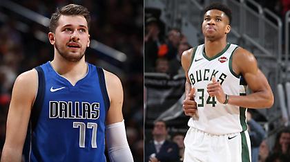 Δεύτερος σε ψήφους για το All Star Game ο Γιάννης, πρώτος ο Ντόντσιτς