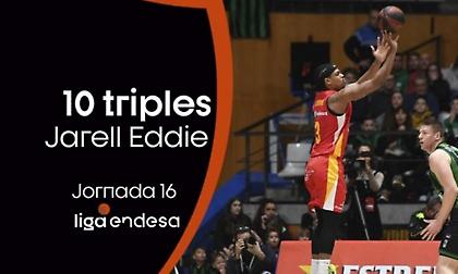 Τζαρέλ Έντι: 1, 2, 3… 10 εύστοχα τρίποντα! (video)