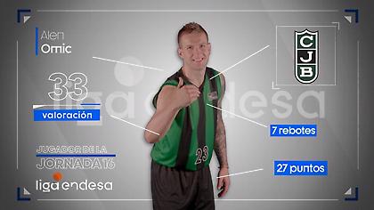 MVP της αγωνιστικής στην ACB ο Όμιτς