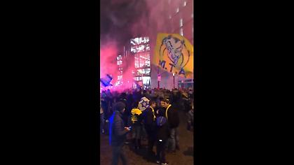 Πορεία των οπαδών της Μακάμπι στο Βερολίνο (video)