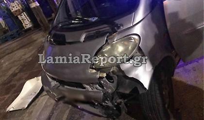 Λαμία: Αυτοκίνητο παραβίασε STOP και παρέσυρε διανομέα-delivery