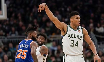 Καταιγιστικός ο Γιάννης, σάρωσαν οι Μπακς