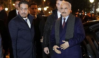 Συνάντηση Μητσοτάκη και Δένδια με τον στρατάρχη Χαλίφα Χαφτάρ