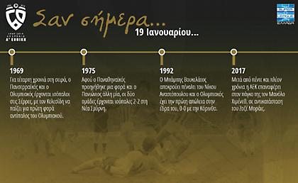 60 χρόνια Α' Εθνική: Σαν σήμερα, 19 Ιανουαρίου
