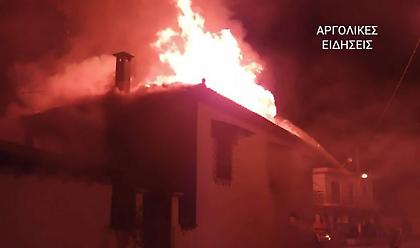 Αργολίδα: Πυρκαγιά σε σπίτι - Αγωνία για δύο αδέλφια
